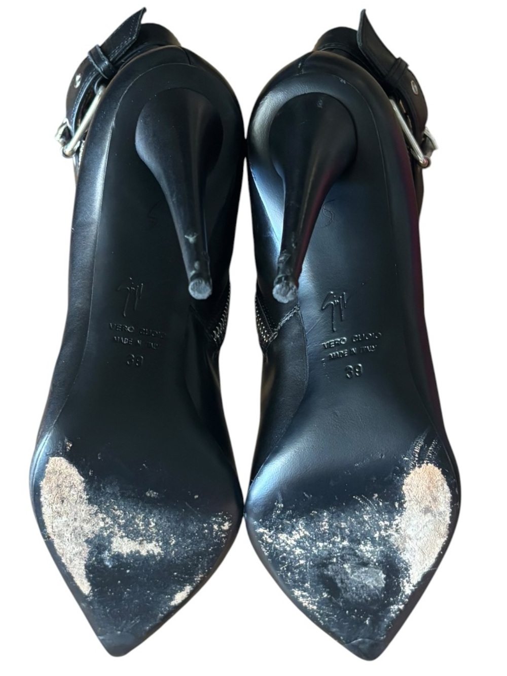 Giuseppe Zanotti Asymmetrical Zip Heeled Ankle Boot - Picture 9 of 9